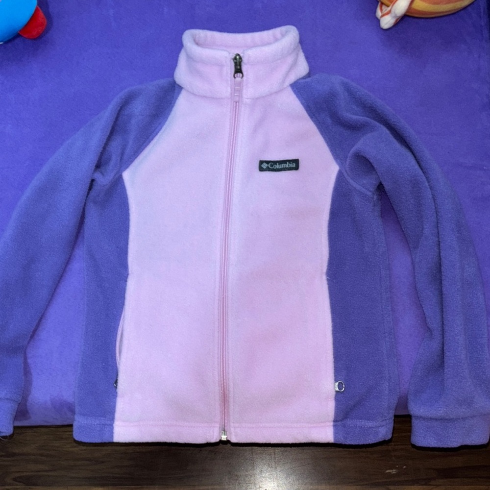 Columbia Purple and Pink Fleece Jacket